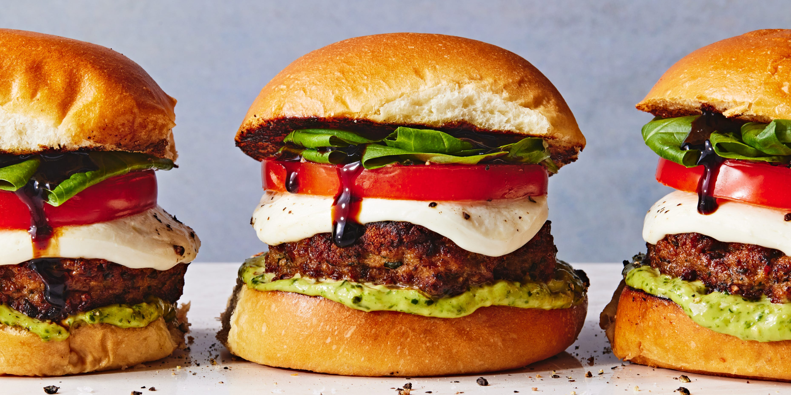 Caprese Turkey Burgers