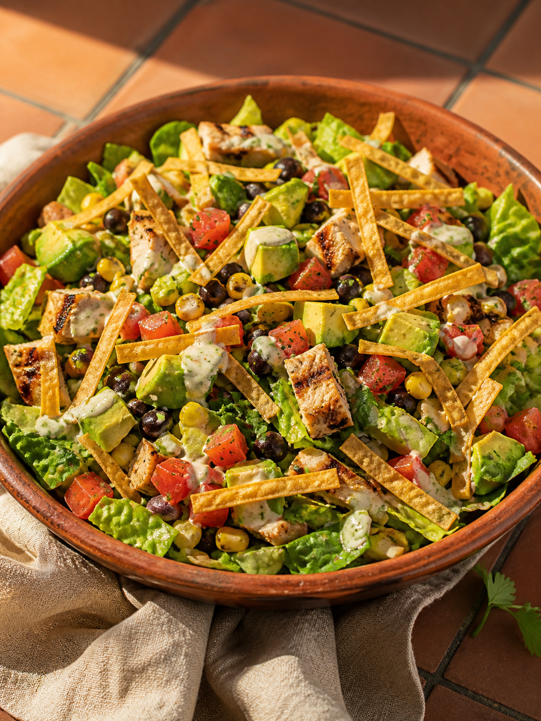 Copycat Cheesecake Factory Mexican Tortilla Salad
