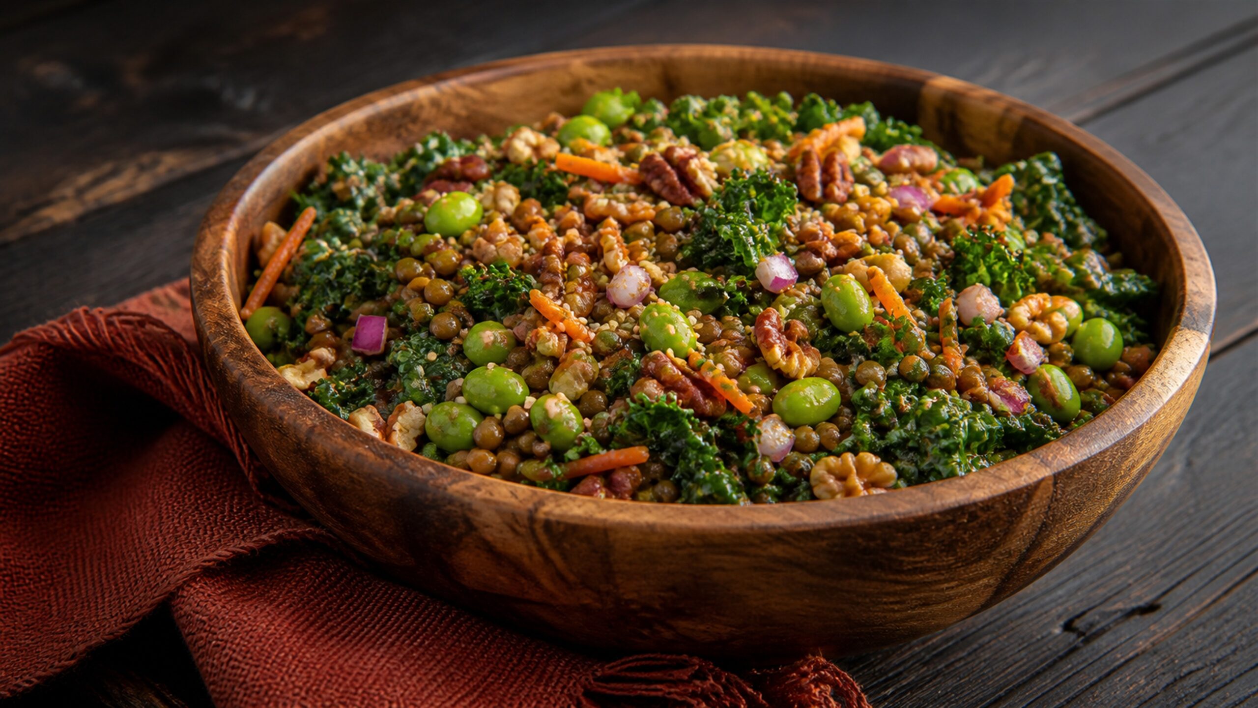 Lentil and Kale Superfood Salad