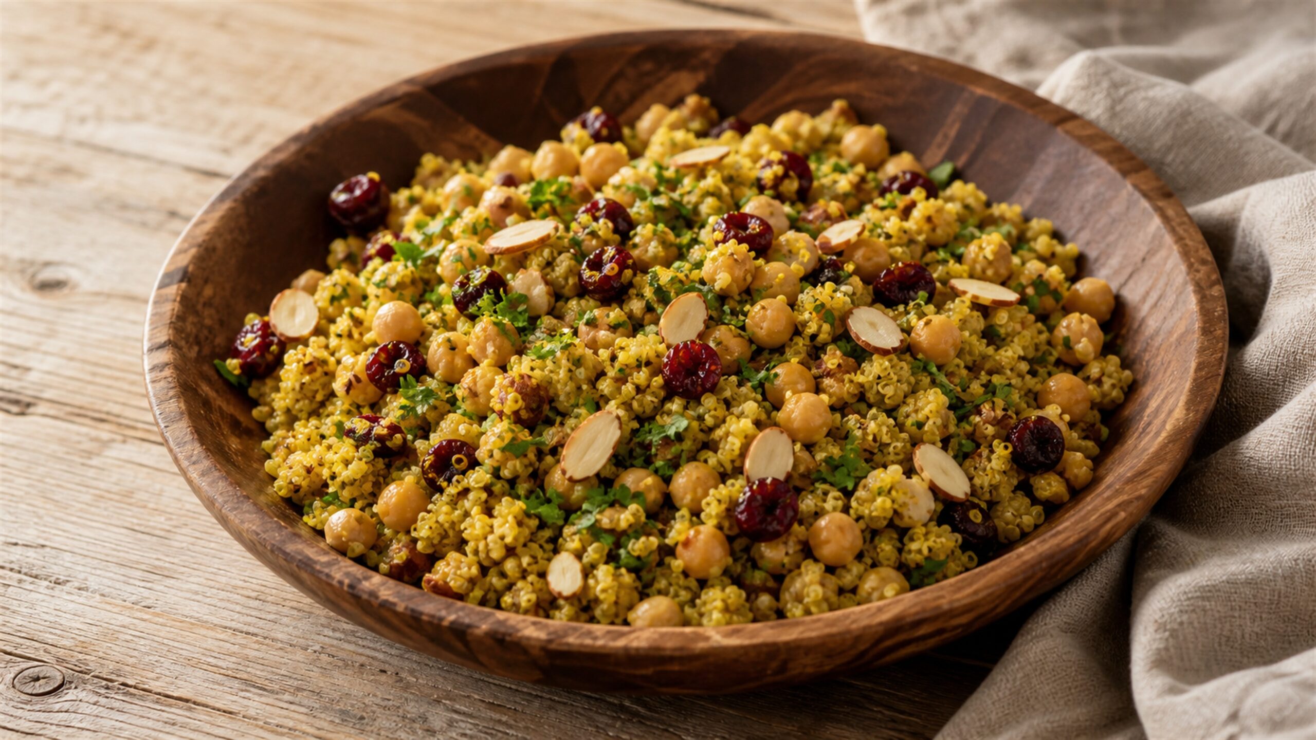 Moroccan-Inspired Chickpea Quinoa Salad