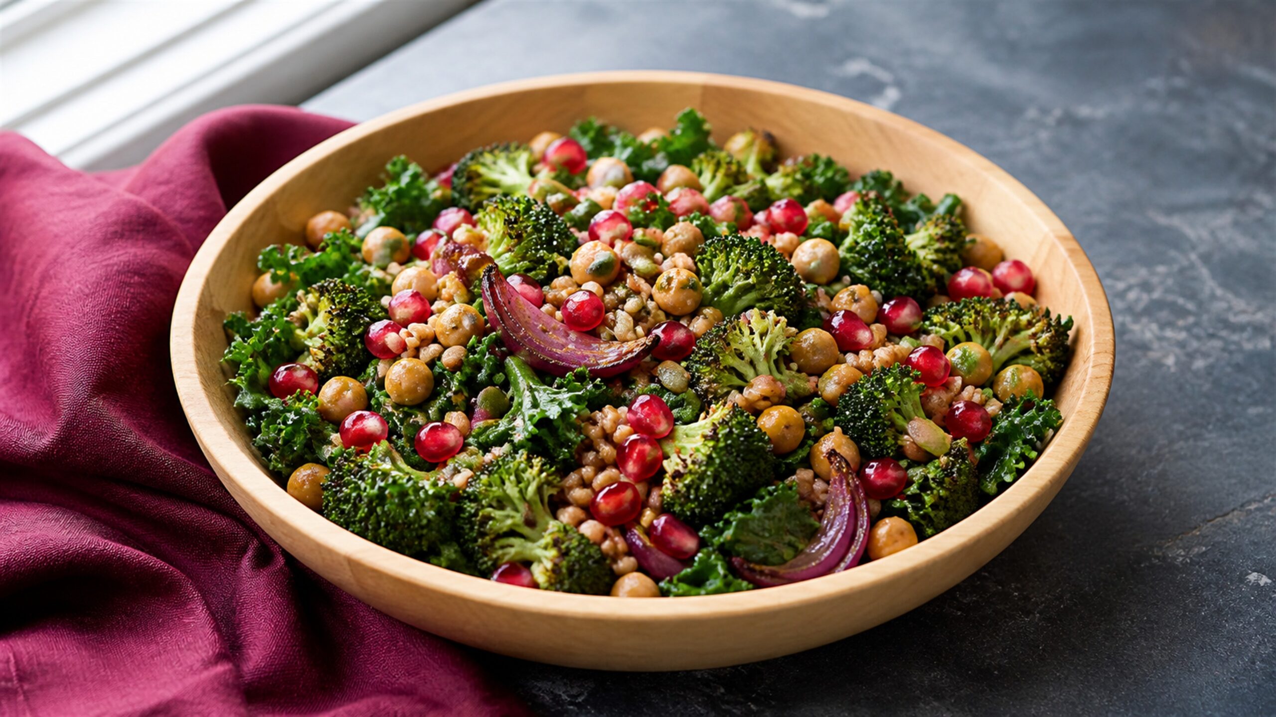 Winter Farro and Kale Salad